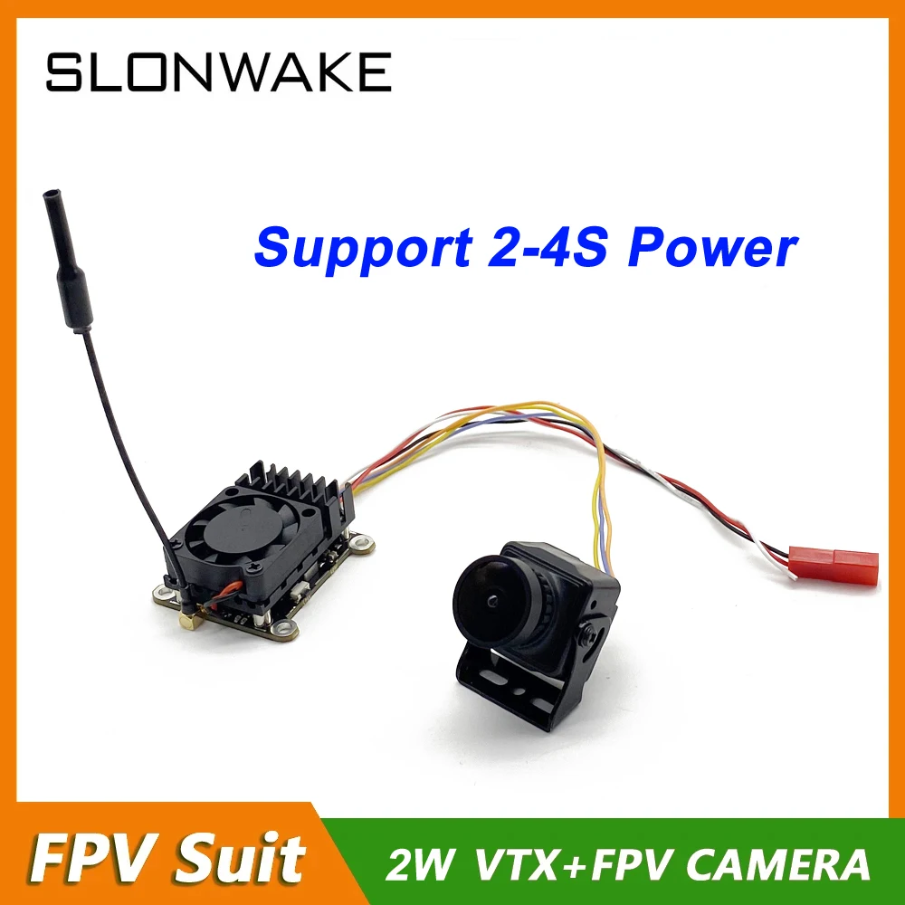 Long Range 5.8G 48CH 200/500/1000/2000mW adjustable VTX Transmitter and 2.5mm lens 1200TVL fpv camera support TBS for RC Planes