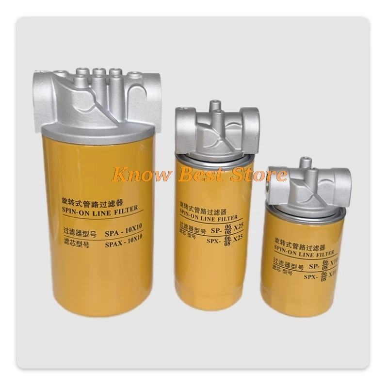 1PCS 스핀온 라인 필터 spx SP 08x10 유압 오일 탱크 필터 교체용 SP-06/08*10/25 SPX-06/08*10/25 SP-06*25 필터 엘리먼트