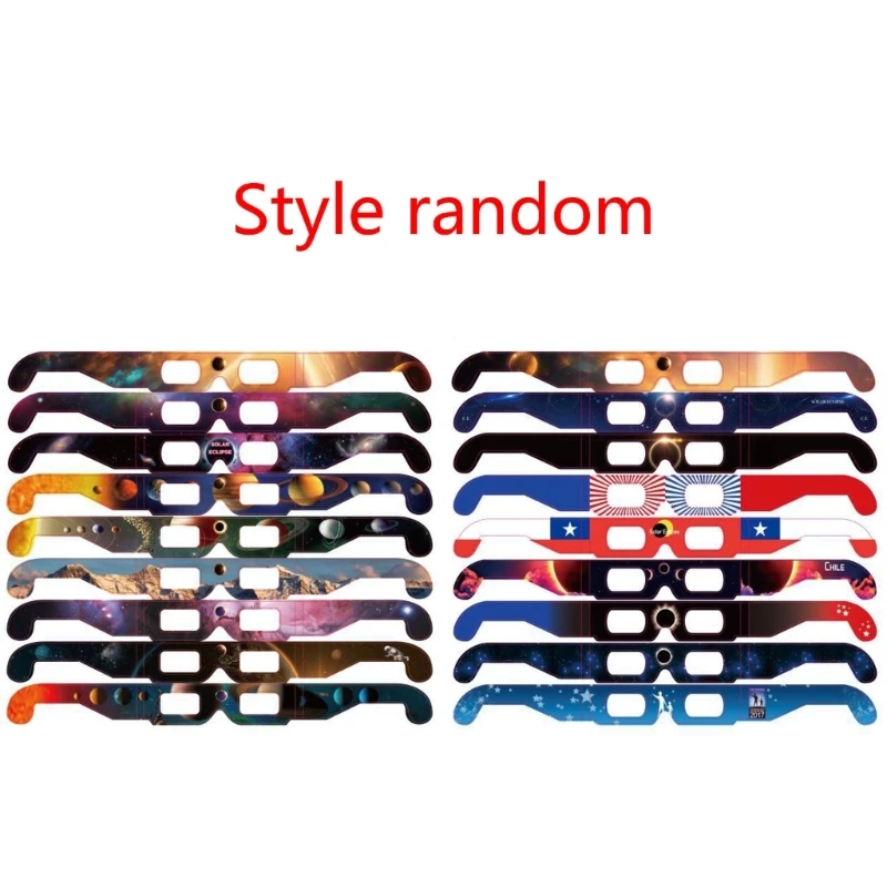 1Pc/5Pcs Safe Shade Eye Glasses Solar Glasses for Direct Sun Viewing F1CD