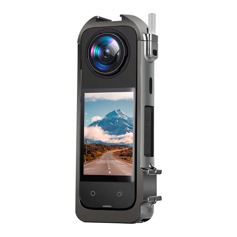 FEDI-1 PCS Camera Protective Frame Black Aluminum Alloy For X4 Metal Cage Housing