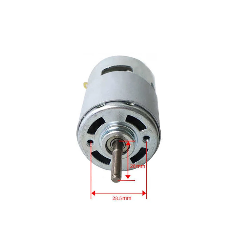 DC12V/DC21V 775 DC Motor Lithium Battery Lawn Mower Motor All-copper Metal Coil Charging Lawn Mower DC Motor