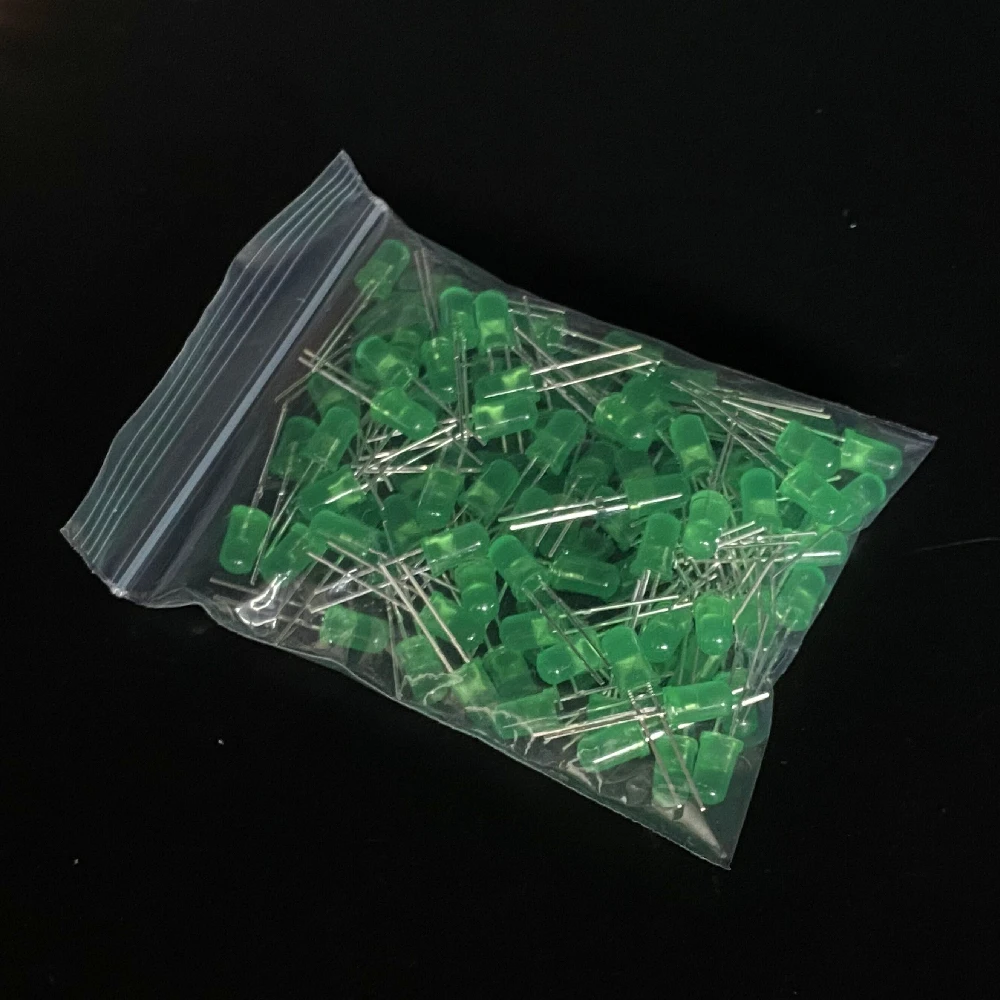 100Pcs/lot 3MM 5MM Light Emitting Diodes Electronics Kit F3 F5 LED Diode Assorted Kit White Green Red Blue Yellow