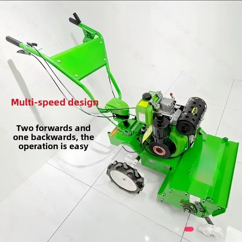 for 4WD Self Propelled Diesel Cultivator Tiller Weeder High Power Walking Tractor for Mountain Farm