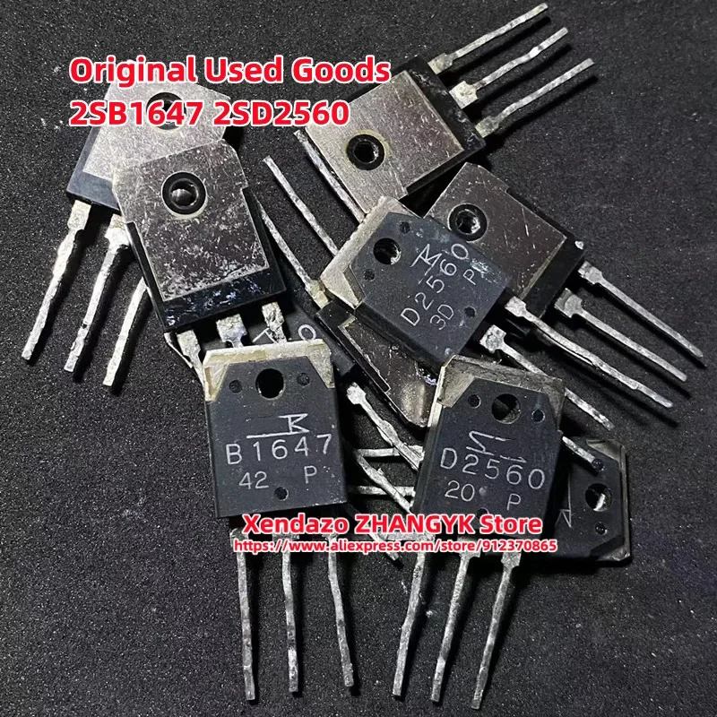 5pairs/lot Original D2560 B1647 2SD2560 2SB1647 2SD256 TO-247 TO-3P Audio amplifier pairing tube large chip