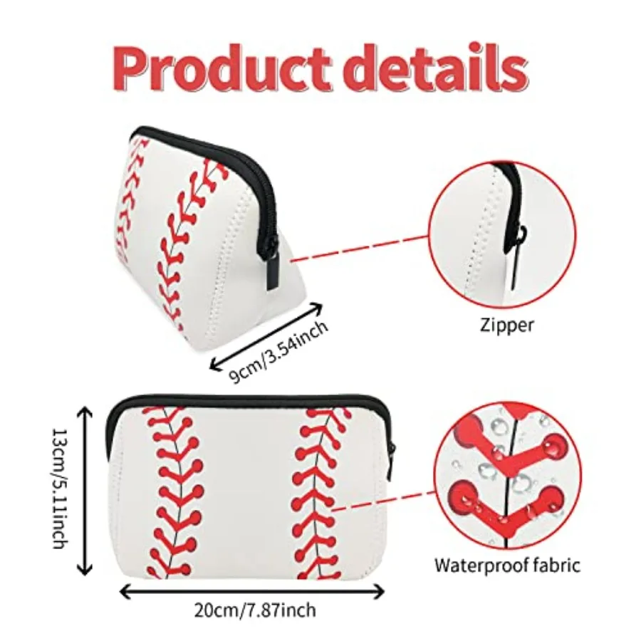 Cosmetic Bag Waterproof Neoprene Zipper Pouch Travel Portable Toiletry Makeup Bags Organizer Case for Women and Girls