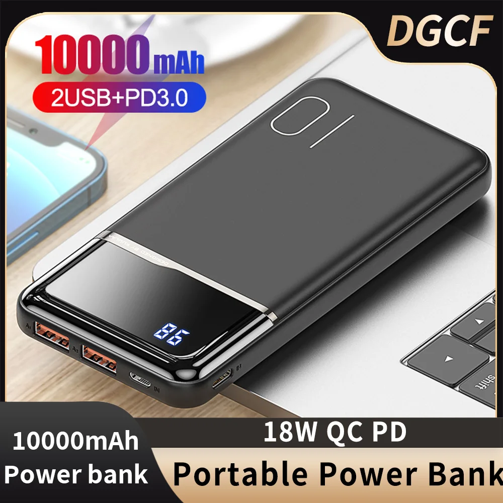 

Power Bank 10000mAh Portable Fast Charging PowerBank 10000mAh USB PoverBanks External Battery Charger For iPhone 15 14 Xaiomi