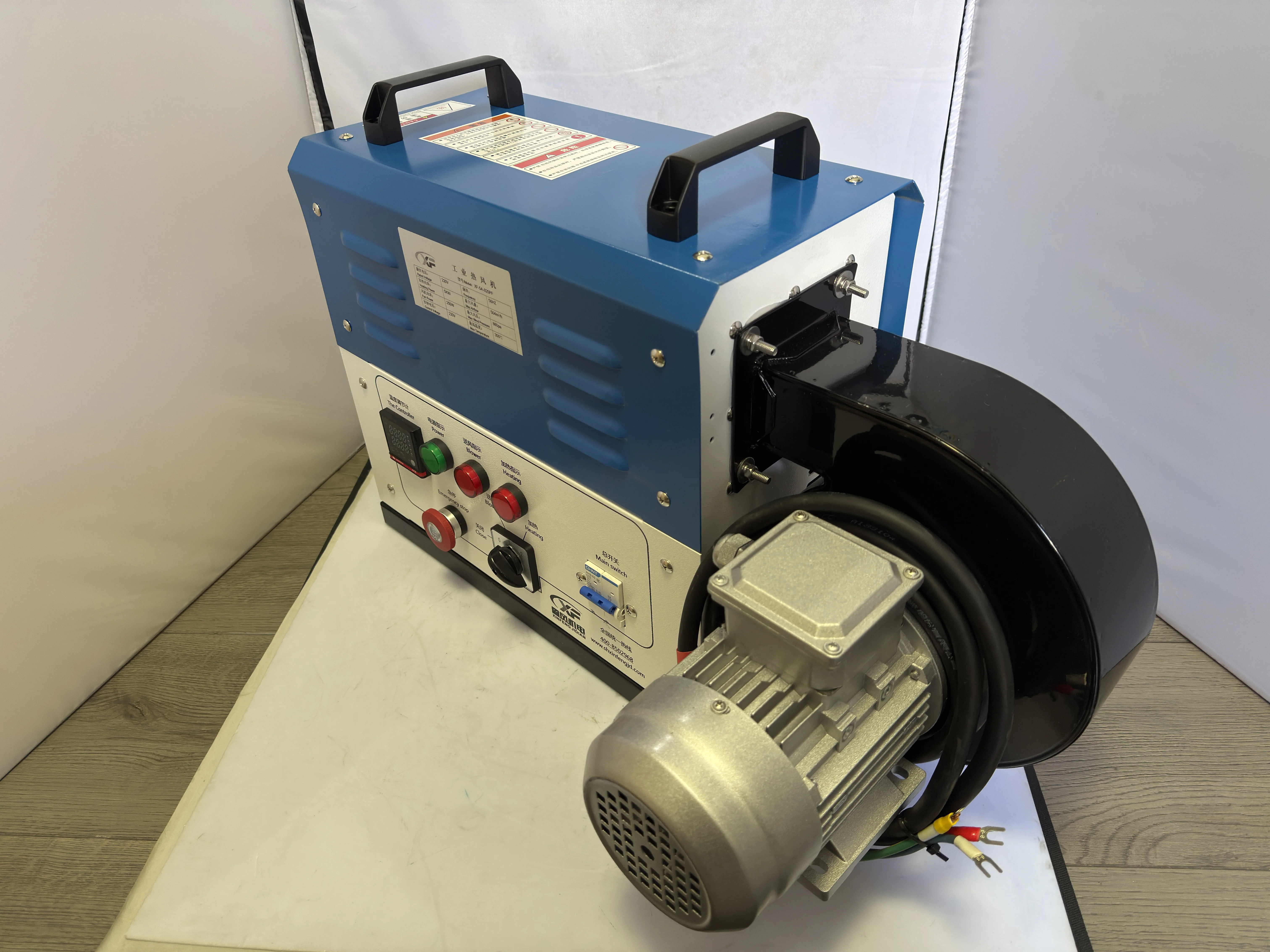 منفاخ هواء ساخن صناعي صغير، طاقة عالية 3 كيلو وات/5 كيلو وات، فرن تداول بدرجة حرارة ثابتة كبيرة الحجم، سخان