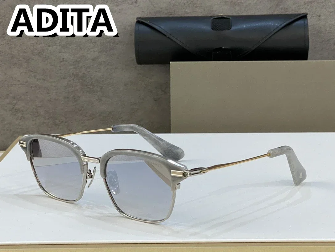 DT TYPOGRAPHER DTX142 نظارات شمسية عالية الجودة للرجال بتصميم عصري من التيتانيوم للنساء مع صندوق