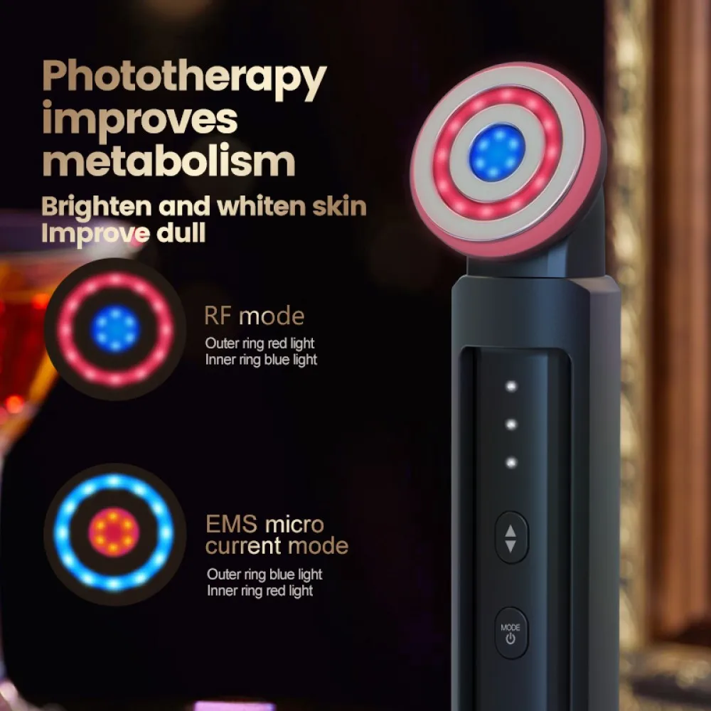 อุปกรณ์ความงาม RF สำหรับป้องกันริ้วรอยอุปกรณ์ความงามใบหน้า RF ความเร็วสูง EMS