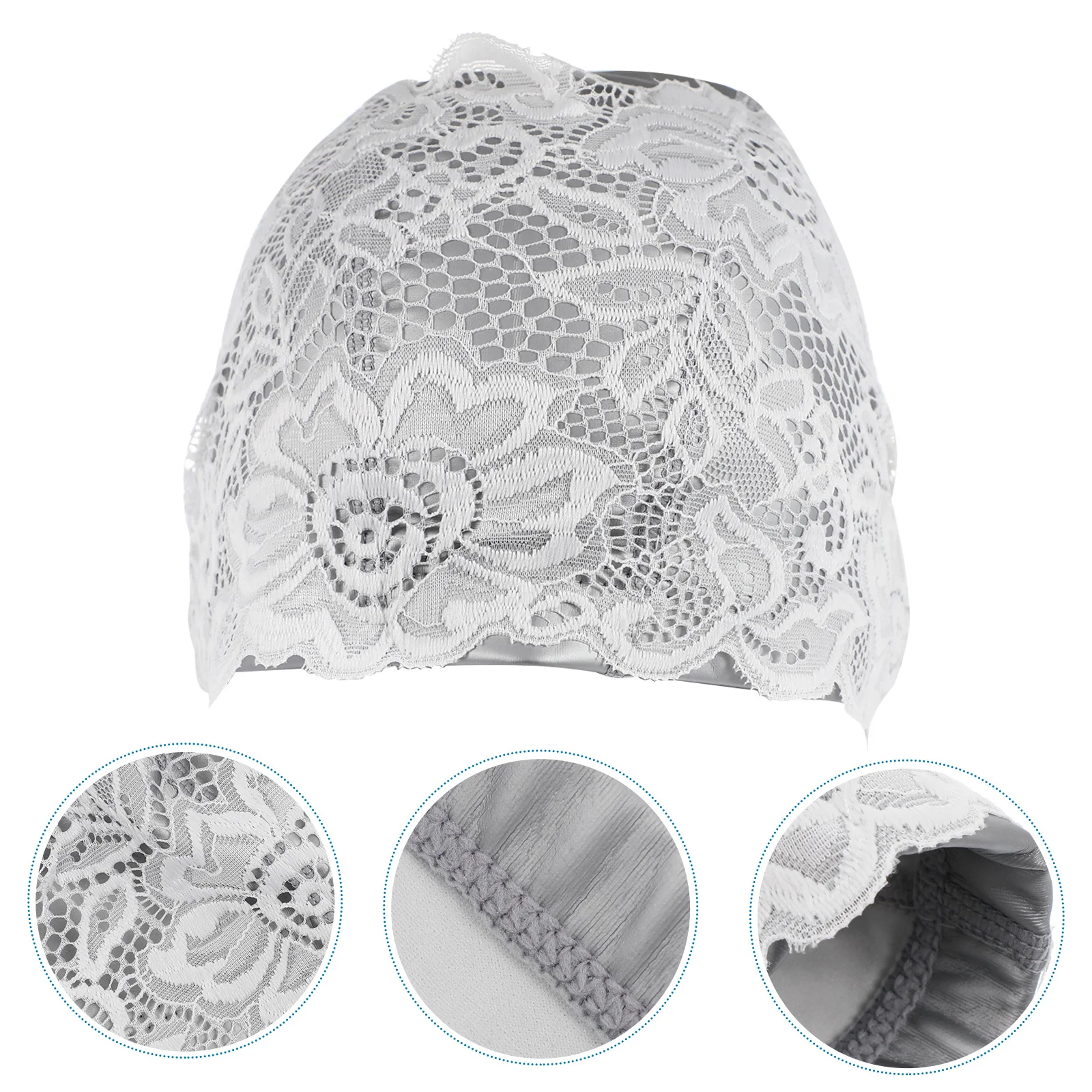

Swim Cap Shower Caps for Women Reusable Waterproof Hats Swimming Lace Bathing