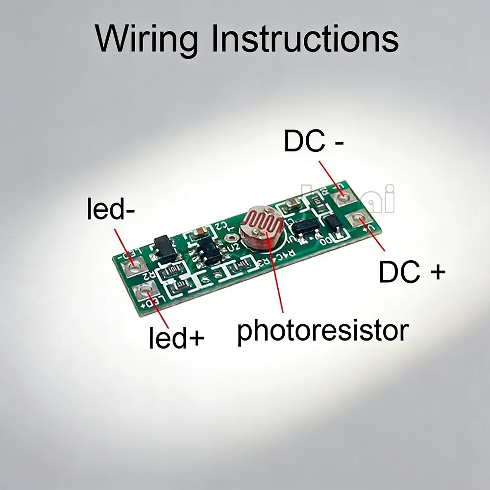 8mm Mini Light Sensor Switch Automatically On Light Switch Sensor Photocell Street Lights Switch DC 3.7 V 5V 12V 24V view 3