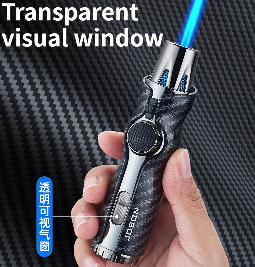 

Blue Flame Inflatable Lighter for Cigars - High-quality Men's Gift Cigarette Accessory