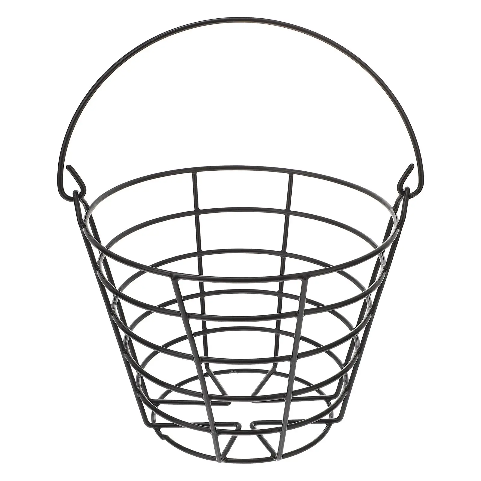 Golf Ball Basket Large Capacity Metal Storage Basket Handle Golfing Balls Container Outdoor Sports Training Golfs
