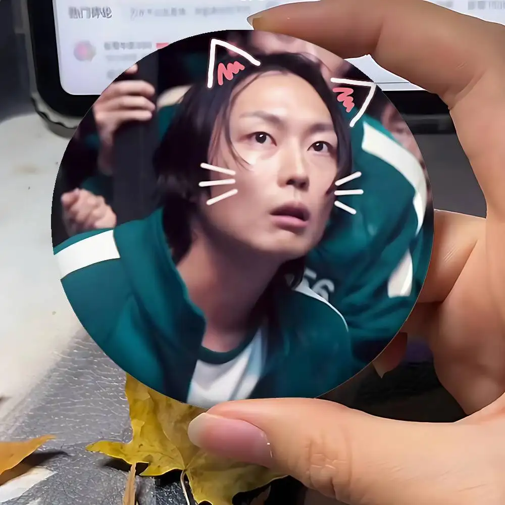 K-kangH-haneul-and-Roh J-Jae فوز شارات الإبداعية صفيح زر PinsBrooch الإبداعية يقتبس شارة الملابس على ظهره مجوهرات هدية #3