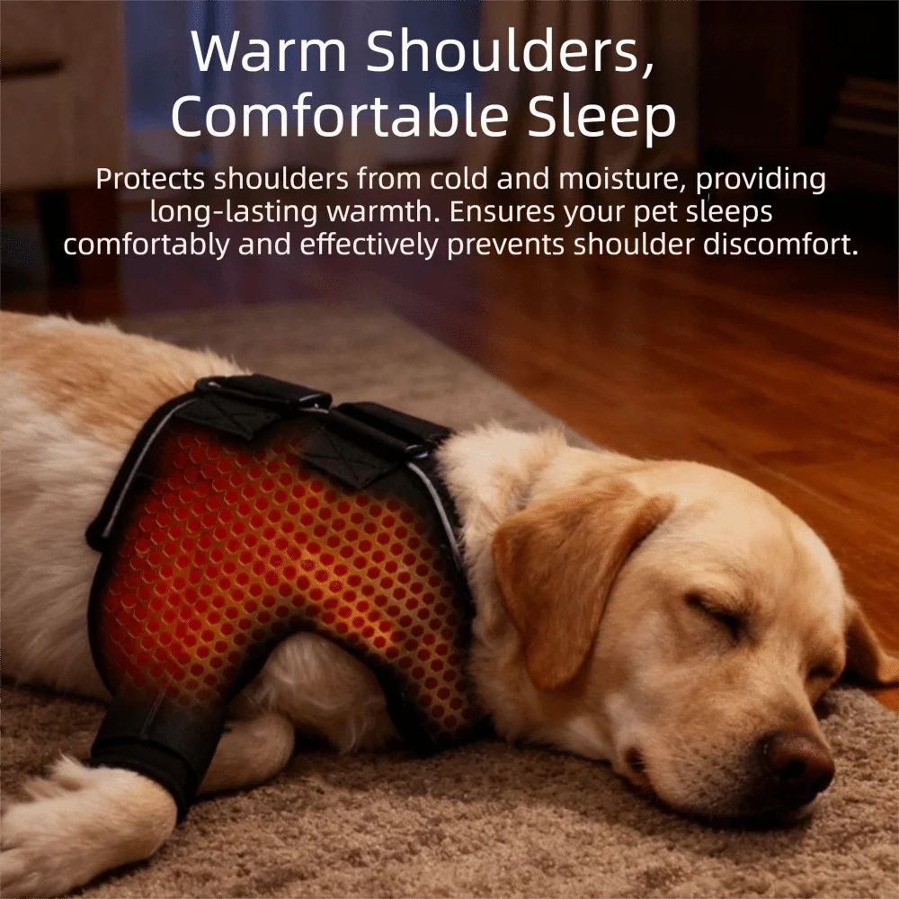 Adjustable Dog Shoulder Brace Self-Heating Breathable Dog Joint Protection Sleeve Professional Comfortable Joint Support Wrap