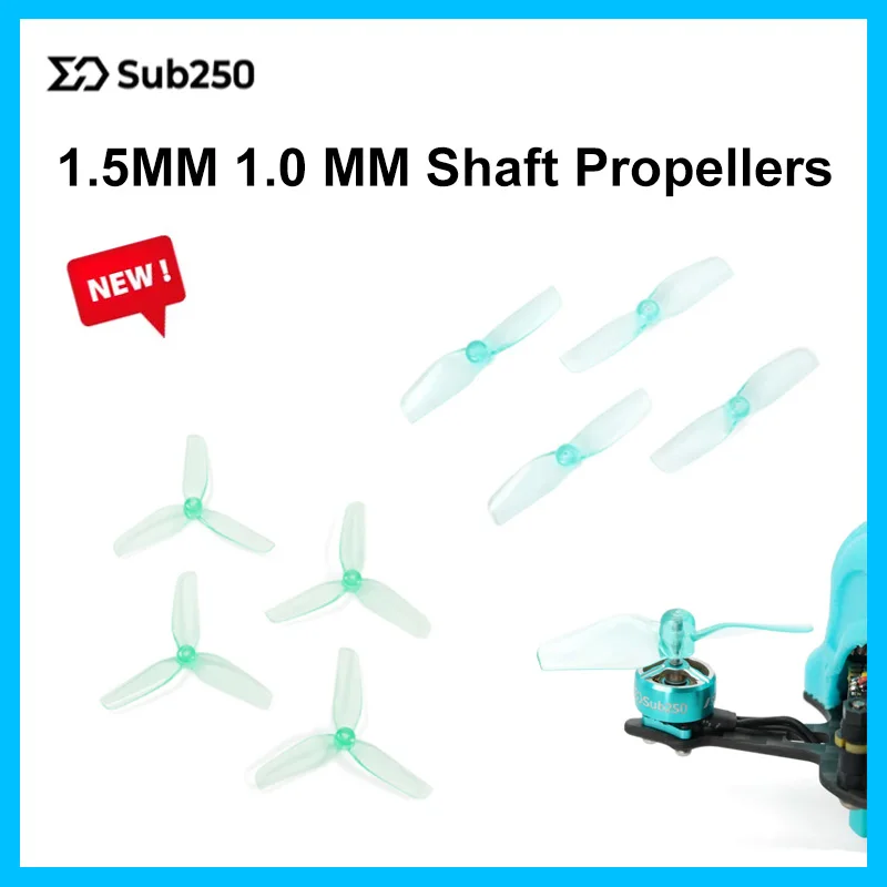 New Sub250 HQ 1.5MM 1.0 MM Shaft Propellers for Nanofly16 20 Mini Drone