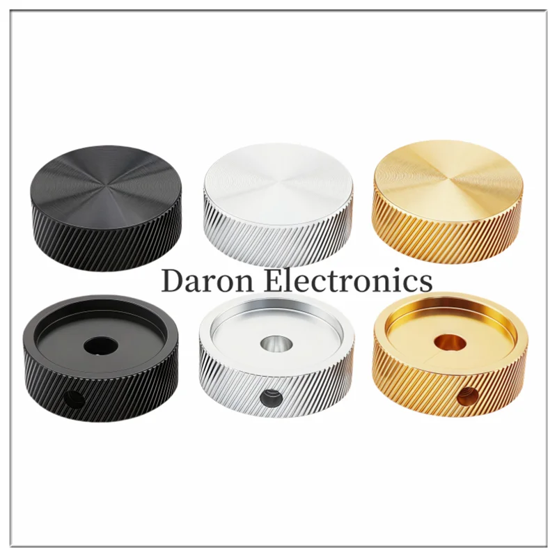 Aluminum alloy solid knob 30*10 thin potentiometer knob cap Household appliance rotation adjustment cap round hole 6mm