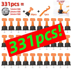 Sistema de nivelamento da telha, 300 + 30 + 1 nível de colocação da telha ajustada, cunhas, almofadas de alinhamento do nivelador, positioners, braçadeiras da parede e do assoalho