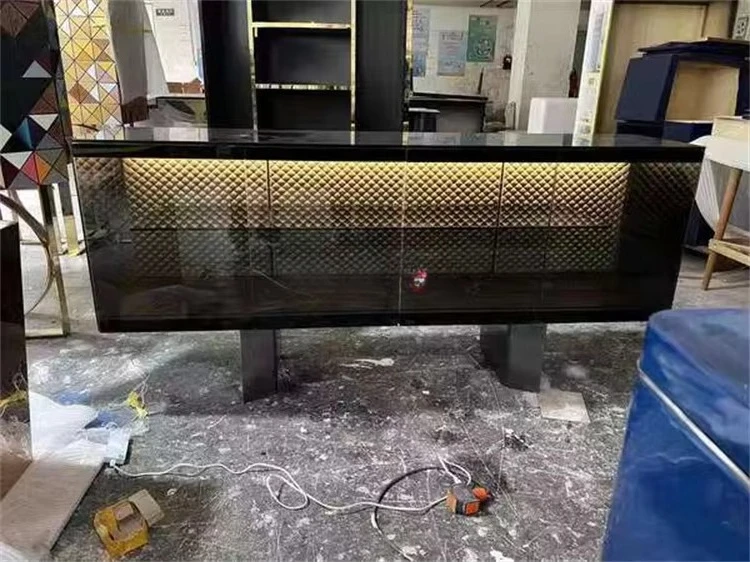 * Modern Wall Cabinet Custom Living Room with Breathing Light Double Door Wine Cooler for Mall and Home Use