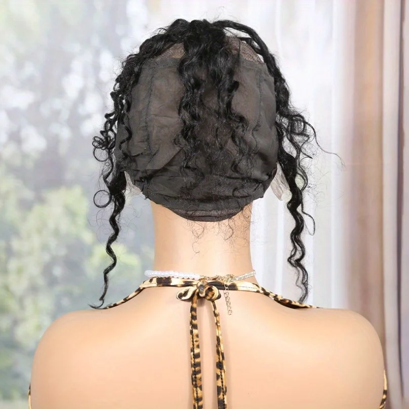 Deep Wave T13x6  Lace Frontal Wig Cap Soft Virgin Human Hair,Breathable Lace for Natural Look,Secure Strap Design,Natural Color