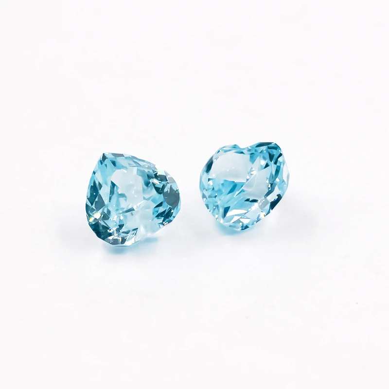 5x5mm Herz Zerkleinerte Eis-Schliff Lose CZ-Steine 5A Verschiedene Farben Kubisches Zirkonium Synthetische Edelsteine für Schmuck – Detail 23