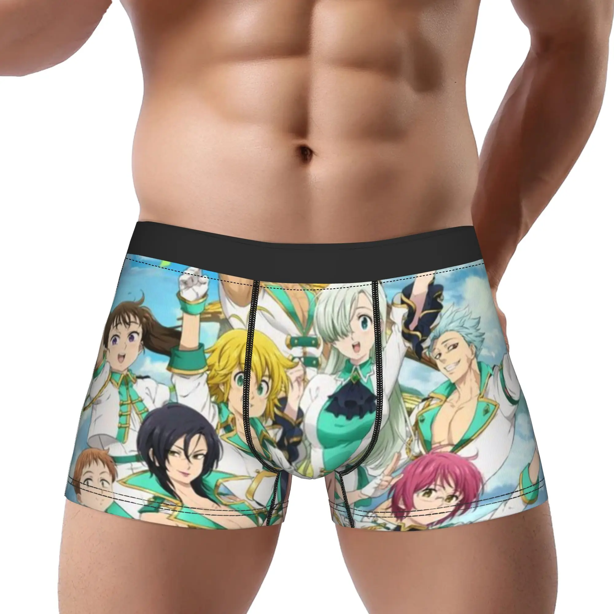 

Трусы-боксеры «Семь смертных грехов», дышащие, вентилируемые, мужское нижнее белье