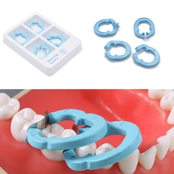 4Pcs/Set Dental Resin Clamping Ring Separator Ring Sectional Contoured Matrices Holder Matrix Autoclavable Fixed Clamp