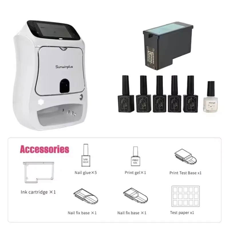 STLF2025 Nuovo Design 3D Stampante Smart Nail Art Adesivi Professionali Disegni FAI DA TE Stampante Nail Art Pittura Mini Macchina Automatica