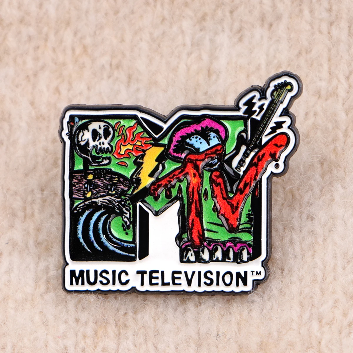 Music Retro Enamel Pin Classic 80s 90s TV & Video Brooch Pines Lapel Pins Badge Clothing Accessories Punk Jewelry Gift view 4