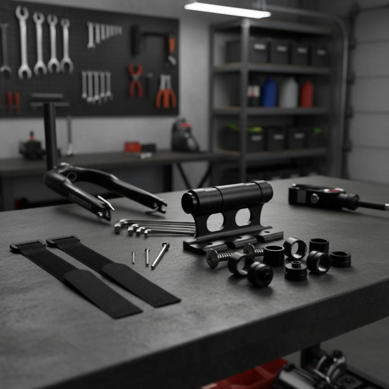 サイクルフロントフォークマウント-cnc-加工カーラックフォークマウント-車両アクセサリー取り付け穴-トランスポートギア-コンパクトメタル