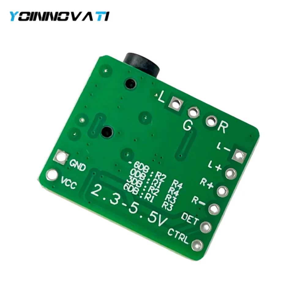 YT Differential to Balanced Single-Ended Output Headphone Amplifier Board, Hi-Fi Stereo Amp Module TPA6132, DC 2.3V-5.5V Input
