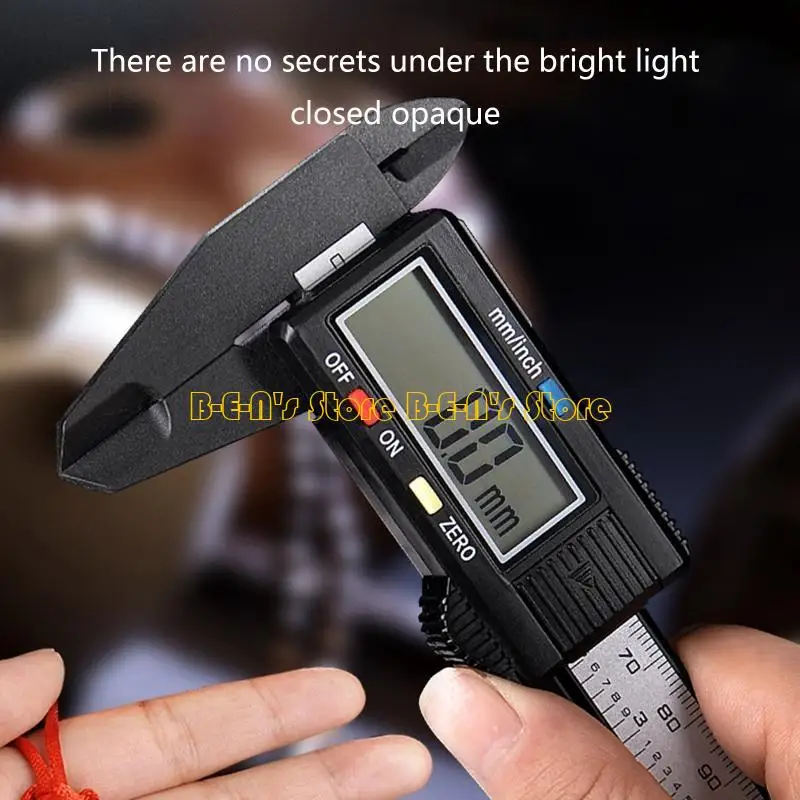 

Y1AD Digital Caliper Measuring Tool Vernier Caliper Electronic 0-150mm/0-200mm/0-300mm Inch/Metric Conversion 4 Modes Measure