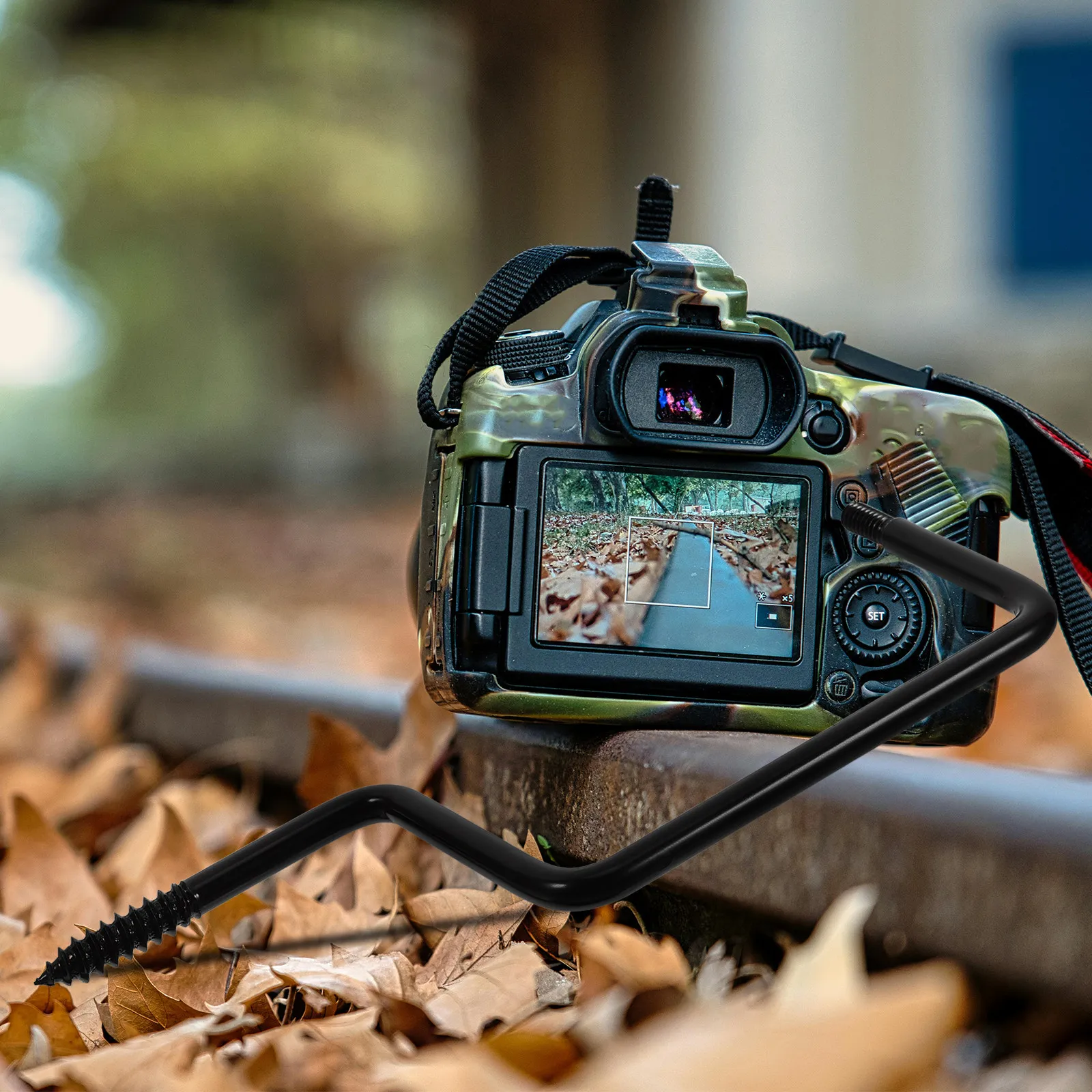 Portable Trail Camera Mount Iron Construction Lightweight Quick Setup Versatile Camera Bracket for Tree Mount Hunting Game Cam