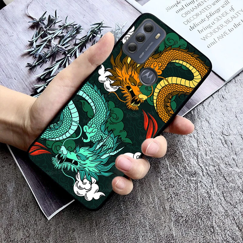 

Fashion Cute China Dragon Phone Case For Moto G Stylus 5G G Play G35 G45 G54 G24 G86 G04S E13 E14 E32 E32S
