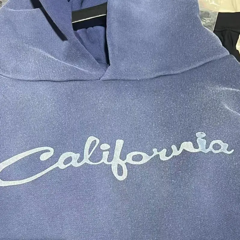 

ERL 24AW California Blended Hoodie Aged Wa Printed Loose Fit Overhead Hood for Couples Trendy Autumn Wear Tagkita Brand