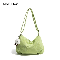 MABULA Summer Versatile PU Leather Tote Bag Women's Large Capctiy Adjustable Straps Crossbody Bag Travel Beach Shoulder Bag