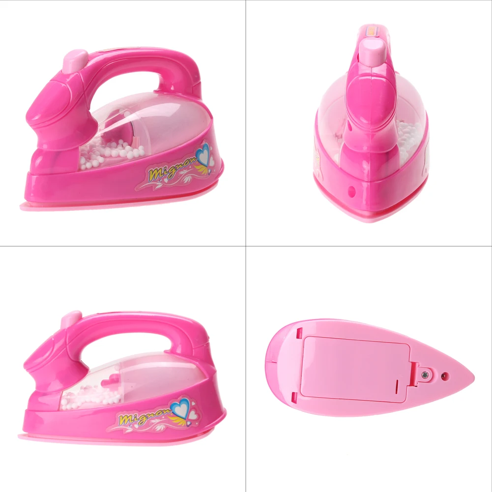 Simulation Play House Mini Home Appliances Small Safety Toys Electric Iron Electric Lighting Lights (Colour Random) For Kids