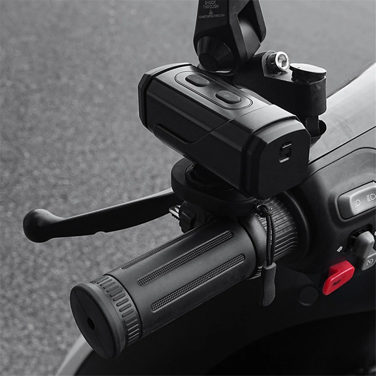 ABJZ Suporte de computador para montagem de farol ajustável para guidão de bicicleta para acessórios de bicicleta IGPS