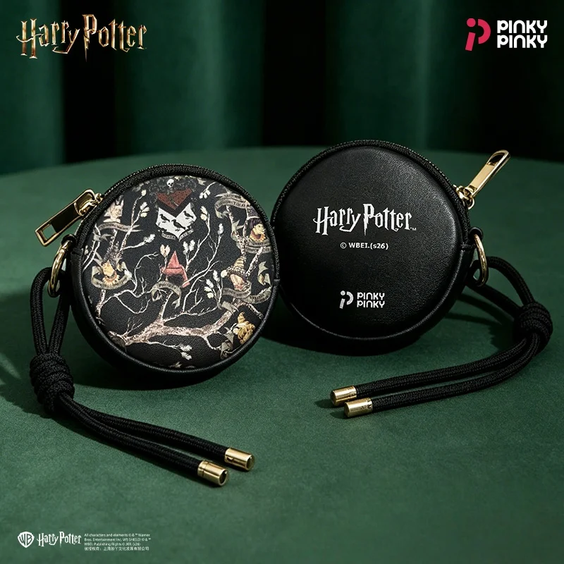 PinkyHarry Potter Earphone Case Black Family Mini Portable Key Pouch for Commuting Gifting for Students&Office Workers
