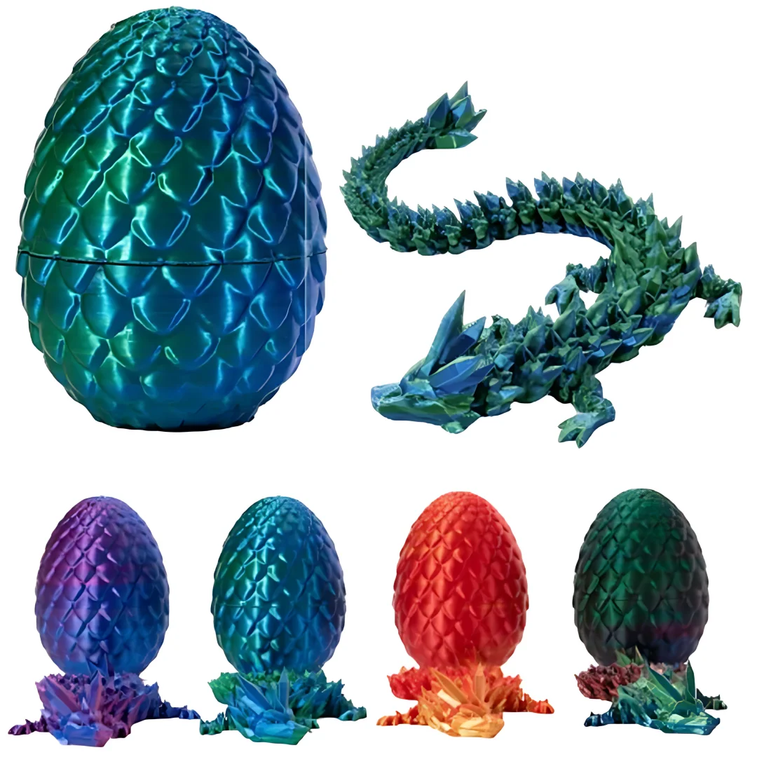 3D Printed Dragon Egg Dragon Gift Set Gemstone Dragon Ornament Interior Decoration Gothic Style Decoration Desktop Decoration