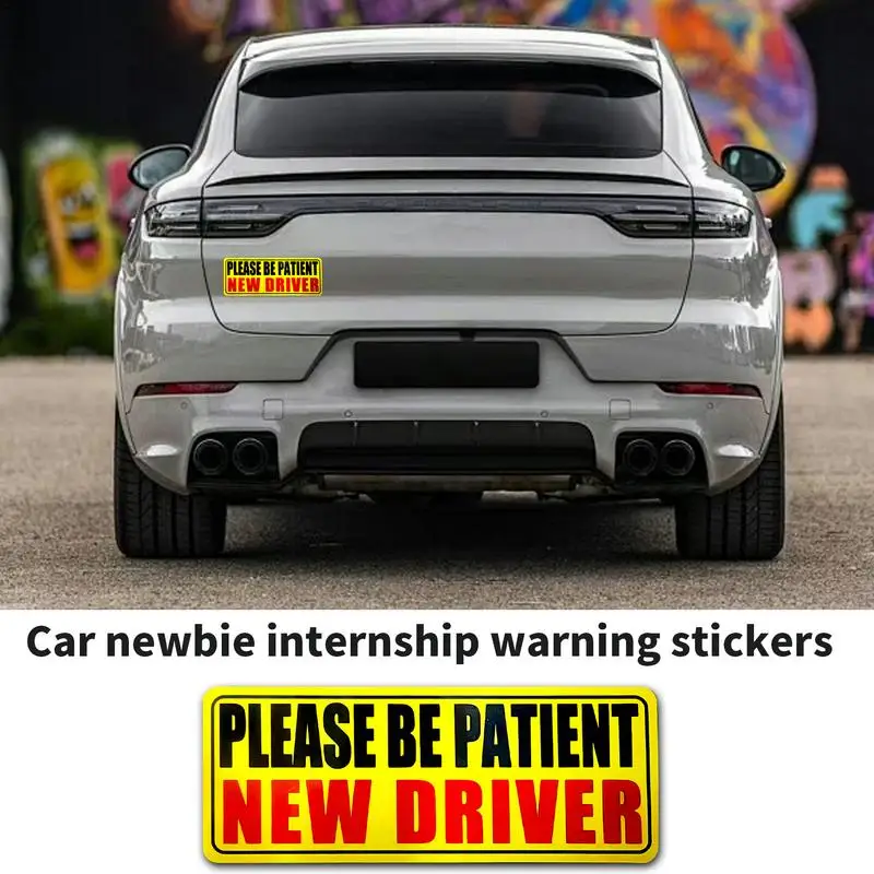 Student Driver Magnet For Car Please Be Patient Student Driver Decal Reflective Novice Driver Sticker Please Be Patient Student