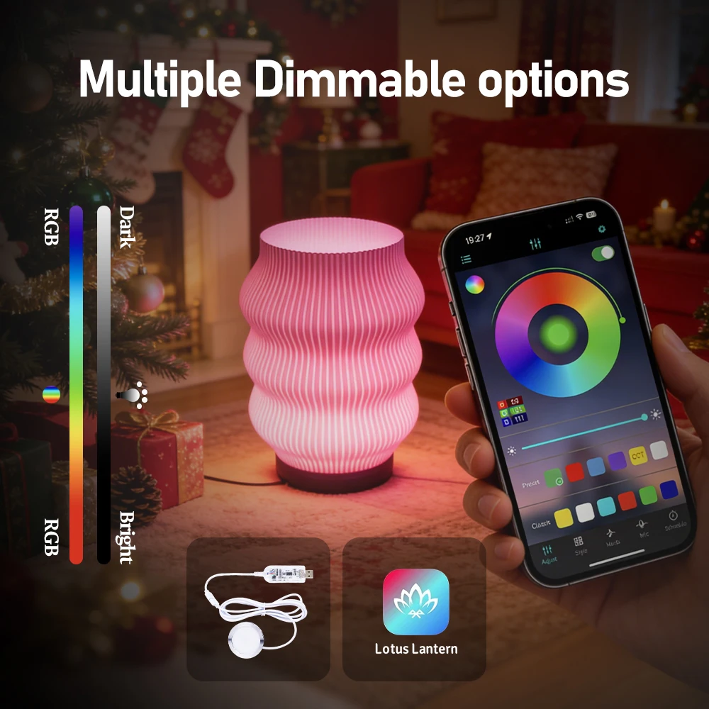 Newly upgrade For Bambu Lab kit 001 APP Controlled Bluetooth Enabled Color Changing RGB Light Parts DIY Model Hardware 3d Parts