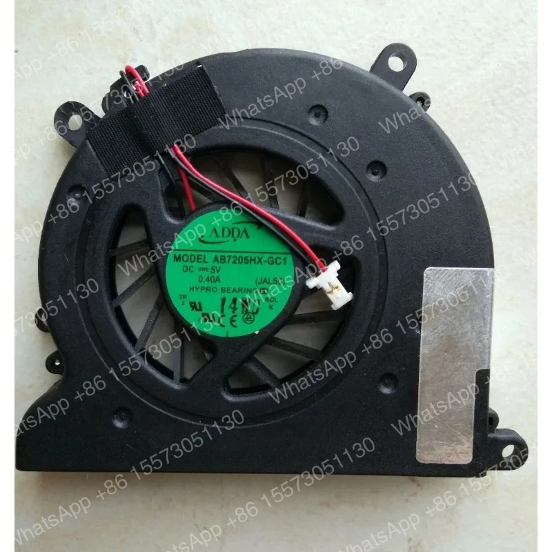 5PCSNovo ventilador de CPU para HP CQ40 CQ45 DV4 DV4-1000 DV4-1220 Ventilador de refrigeração 486844 - 001 AB7205HX-GC1 F796