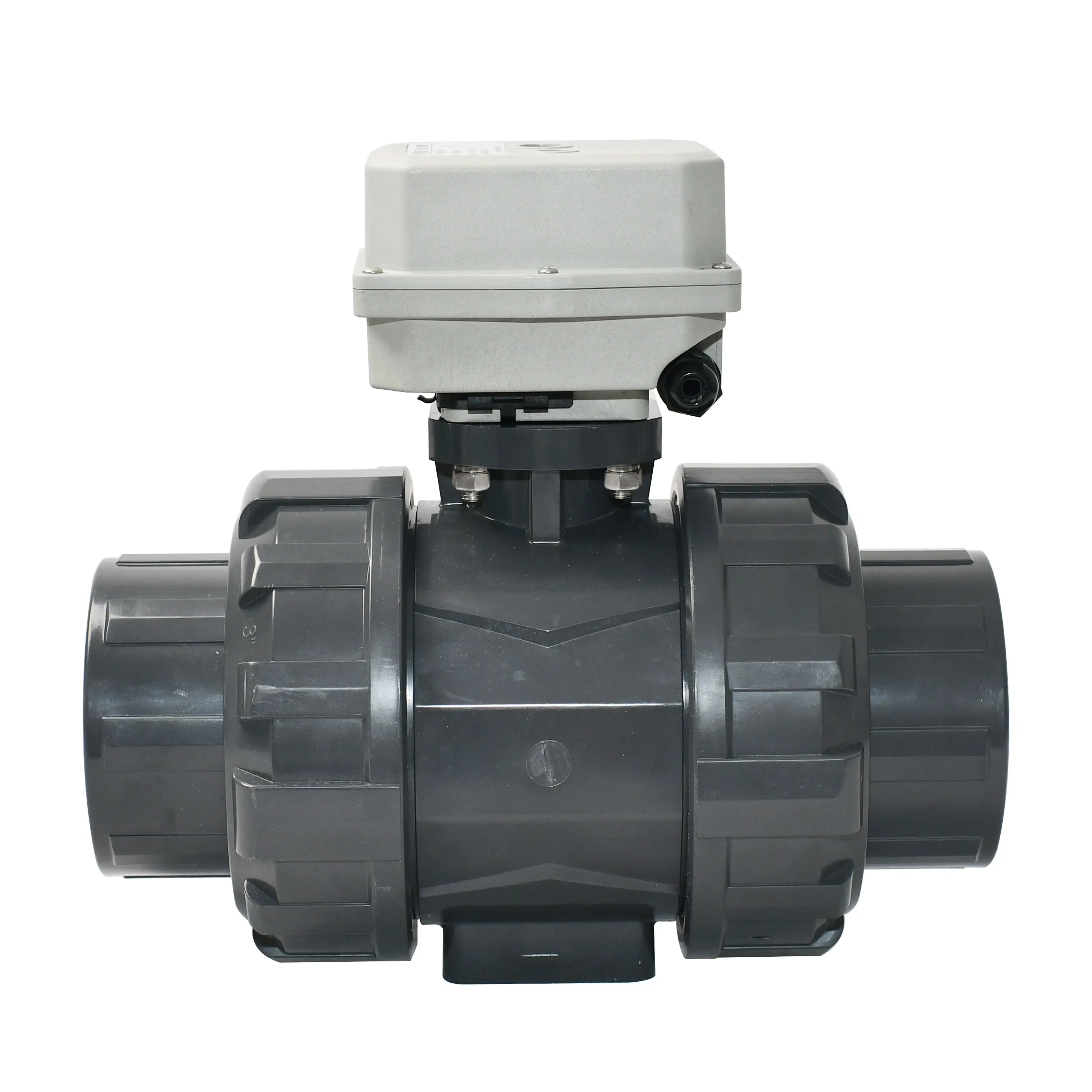 

24V DC DN80 1Mpa BSP NPT Thread Electric Actuator 2 Way Electric Operated Motorized PVC Ball Valve