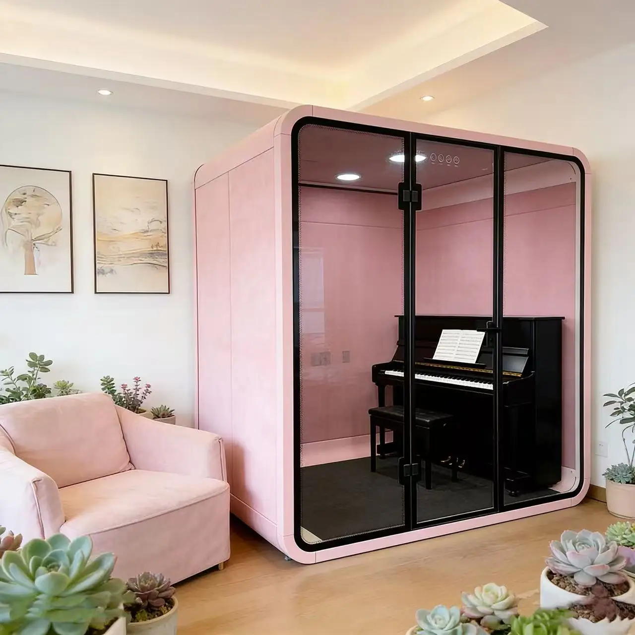 2026 Soundproof Private Office Workshop, Noise Reduction And Soundproof Phone Booth, Office Temporary Single Meeting Room, Silen