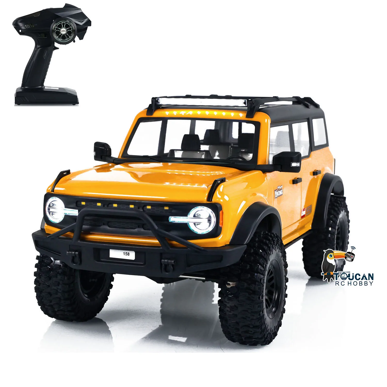 ON SALE YIKONG RC 4x4 Crawler YK4083 V3 1/8 Remote Control Climbing Car Off-road Vehicle with Light System Motor Servo TH24195