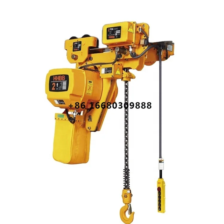 

0.5t-10t-20t Super Low Headroom Electric Chain Hoist with Overload Clutch for Crane by Ce Certificate