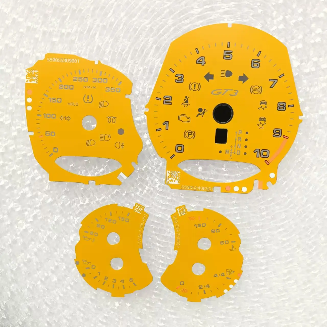 

Face Gauges Guards Set For Porsche 911 991 GT3 (GT3RS) PDK Gauge Face Cluster Overlay 350KM/H 10000RPM