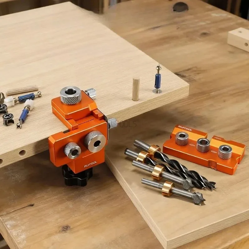 

Connector Drilling Locator for Cabinet Layerboard Splicing Wood Dowelling Cam Jig Master Kit Eccentric Wheel Punching Template