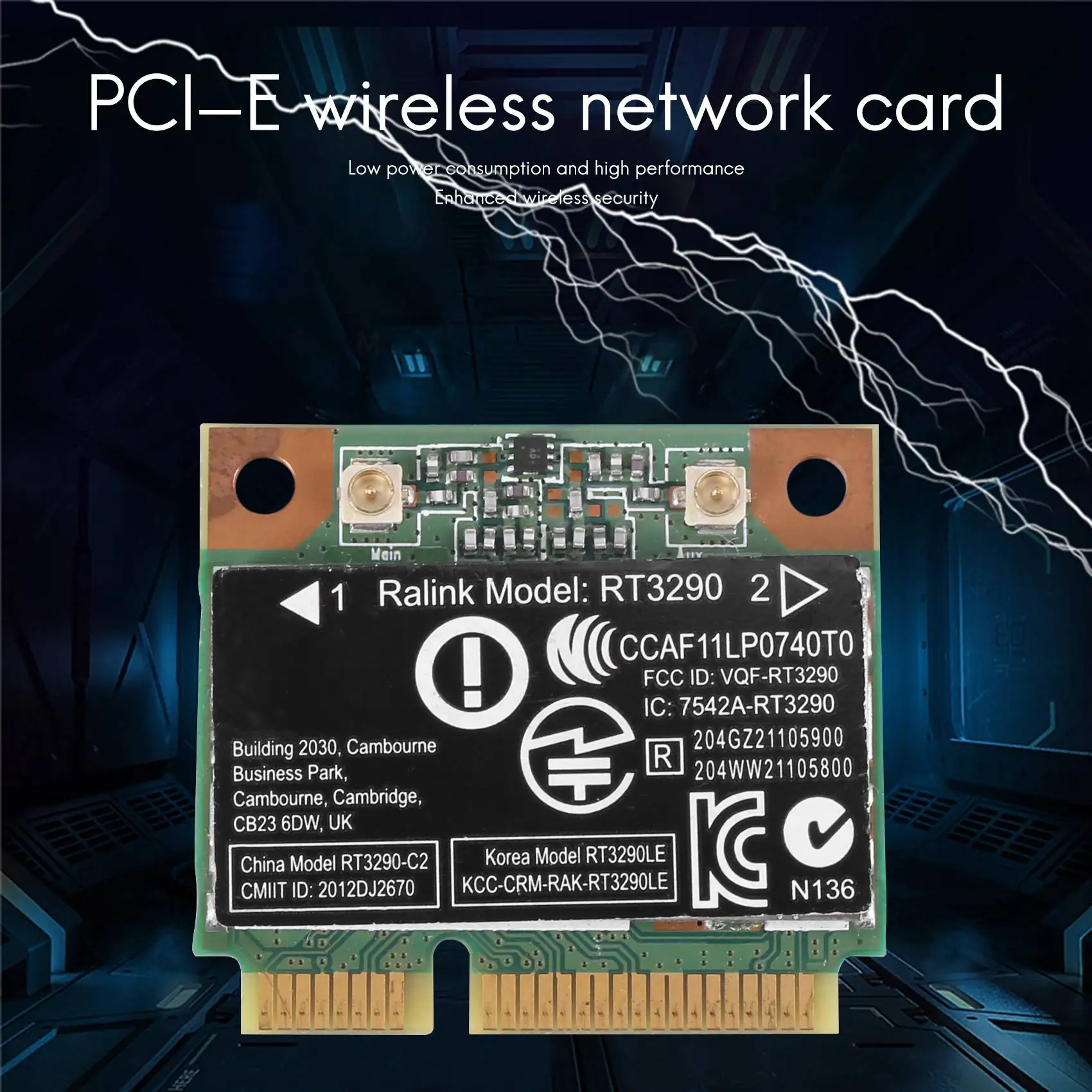 

N27R 150Mbps 2.4Ghz RT3290 802.11B/G/N Wireless Wlan WIFI + Bluetooth BT 3.0 Half Mini PCI-E Card for HP CQ58 M4 M6 4445S DV4